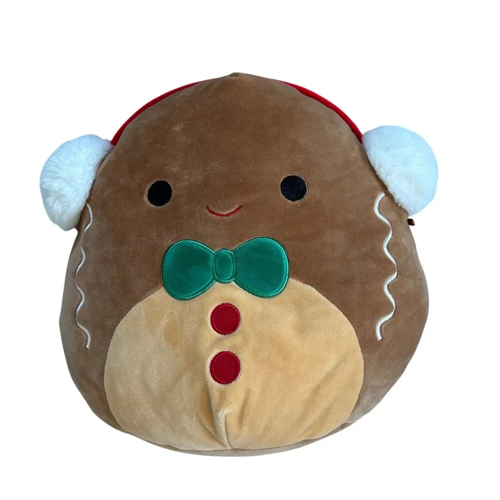 Squishmallow Jordan the Gingerbread Man Plush Toy Kellytoy 2022 12 Inch Plush